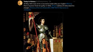 This day in history - Joan of Arc is burned at the stake