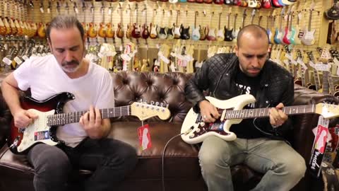 Guitar Close Up - 2 Fender American Elite Stratocasters with Jason Sinay & Mark Agnesi