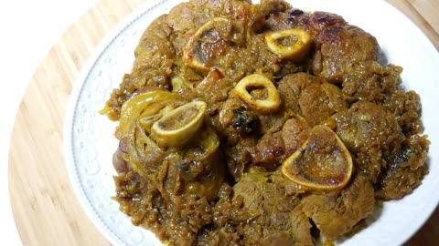 Meat dish for guests and events in the Moroccan way