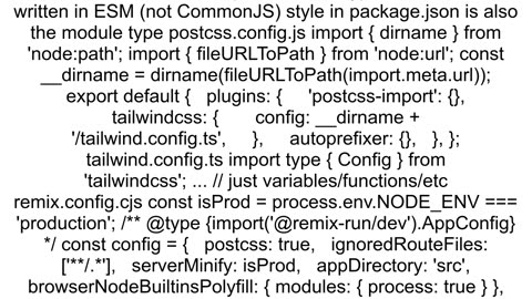 Can39t import tailwind css file in a Remixjs project without TS throwing an error