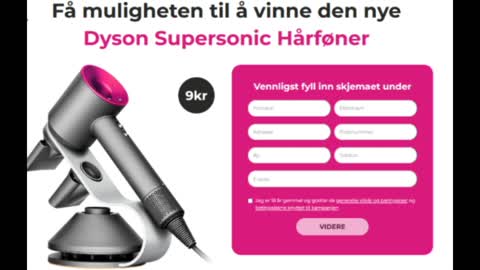 Et Dyson Supersonic hårføner tilbud for Norge