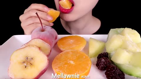 ASMR MUKHBANG FROZEN FRUITS