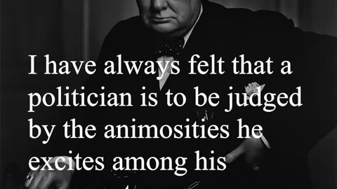 Sir Winston Churchill Quote - I have always felt that a politician...