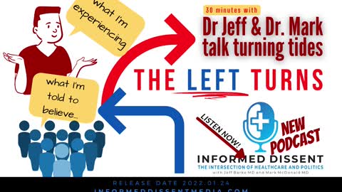 Informed Dissent Podcast 20220124 - The Left Turns - Dr. Jeff Barke and Dr Mark McDonald