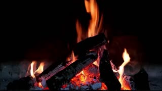 1 Beautiful Relaxing Music, Stress Relief with fireplace.