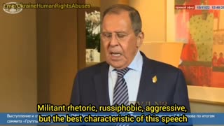 Lavrov on Zelensky's speech at G20