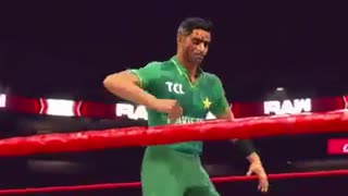 Cricket team Captains Pakistan Vs India WWE UNIVERSE