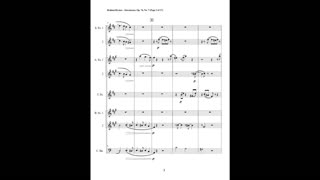 Johannes Brahms – Intermezzo, Op. 76, No. 7 (Saxophone Septet + Contrabassoon)