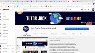 The Jack Bosma TutorJack Network YouTube Channel Introduction