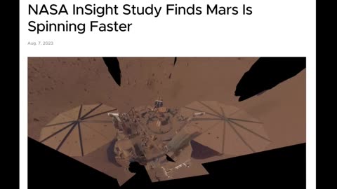 Mars rotation speeding up 🔴