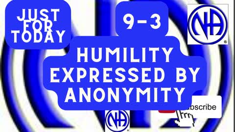 Just for Today - Humility expressed by anonymity - September 3 - #justfortoday #jftguy #jftguy0903
