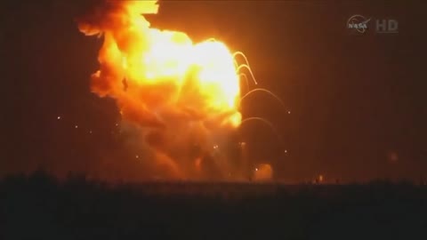 $80M Antares Rocket Burst Into Flames