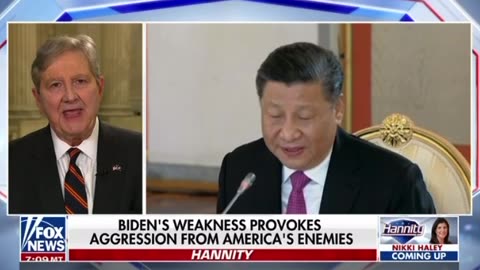 Sen. John Kennedy: "I wouldn't turn my back on President Xi if he were two days dead"