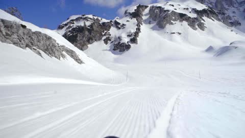 Skiing in Alps