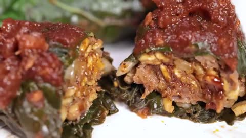 Mini Kale Cabbage Rolls