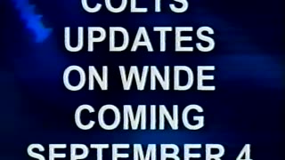 August 2001 - Promo for WFBQ & WNDE Colts Coverage
