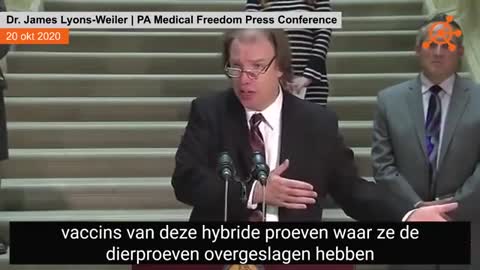 Dr James Lyons Weiler PA Medical Freedom Press Conference