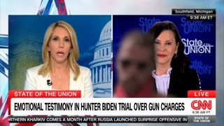 Noo! Hunter! Not during Gretchen Whitmer's live broadcast on CNN!