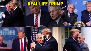 DeSantis Ad Uses AI Doctored Pictures Of Trump Hugging Fauci