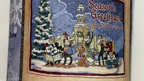 Disney Parks Mickey Mouse Seasons Greetings Tapestry Throw Blanket #shorts