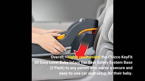 Read Remarks: Chicco KeyFit 30 Easy Level Baby Infant Car Seat Safety System Base (2 Pack)