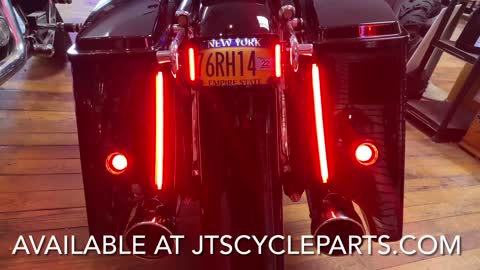 Custom Dynamics License Plate Frame with LED Turn signals for Harley Davidson