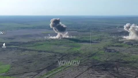 Three Russian FAB-500 hits Ukrainian positions