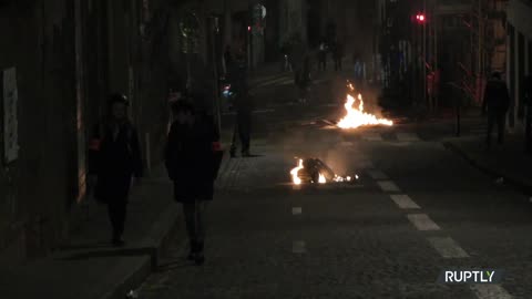 France: Pension reform demo in Lyon turns violent as protesters light fires, damage property
