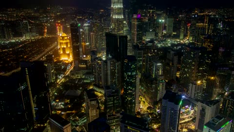 Kuala Lumpur cityscape at night