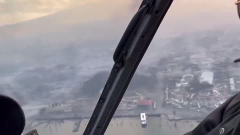 Aerial Video of Maui devastated by fire