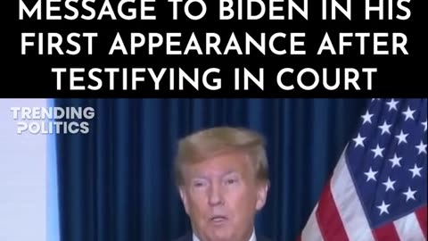 Donald Trump Sends Powerful Message to Joe Biden