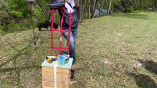 The difference between my hives(horizontal) and langstroth hives (vertical)