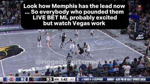 Rigged LA Clippers vs Memphis Grizzlies | Vegas will always find a way to get their money !!!