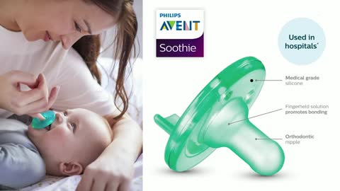 Philips AVENT Soothie Shapes Pacifier, 0-3 Months