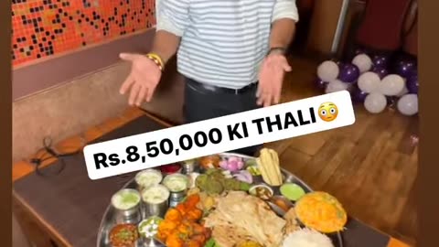 #Short: The Ultimate 8,50,000 Ki Thali Adventure 🍽️🙃"