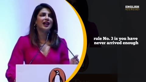 PRIYANKA CHOPRA: 12 Golden Rules to Success | English Speech | English Speech with Subtitles