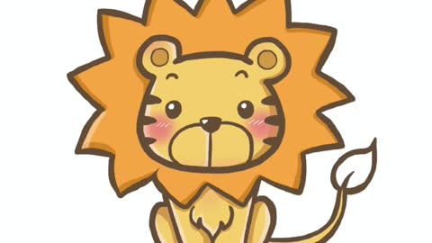 How to draw a cute lion cub | how to draw baby lion
