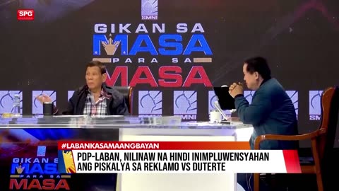 PDP-Laban, nilinaw na hindi inimpluwensyahan ang Piskal sa reklamo vs Duterte