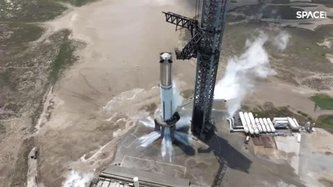 Replay!SpaceX fires up Starship super heavy booster 9 for second time