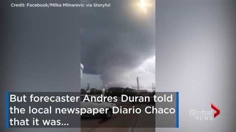 Large, circular cloud raises concern in Argentina