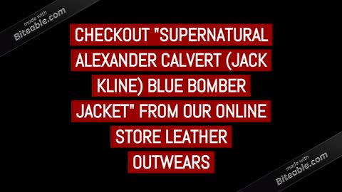 Jack Kline Blue Bomber Jacket