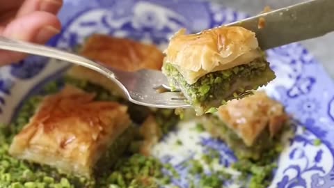 Homemade Pistachio Baklava