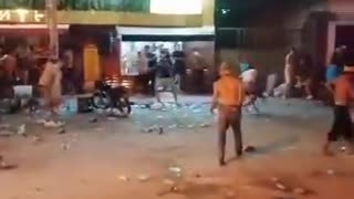 Peleas en el Carnaval de Barbosa, Santander