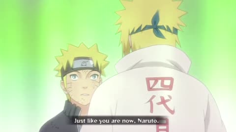 Naruto meets minato for the first time (English Sub)