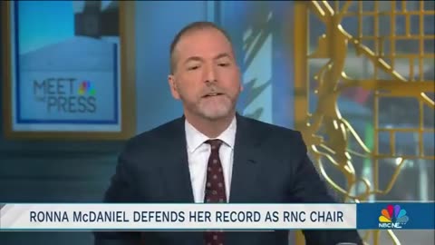 USA : Chuck Todd to Kristen Welker on Ronna McDaniel!