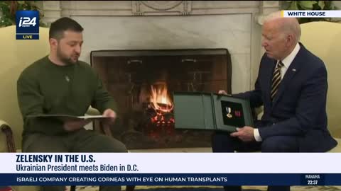 🔴 Ukrainian President Zelensky meets with US President Biden at the White House