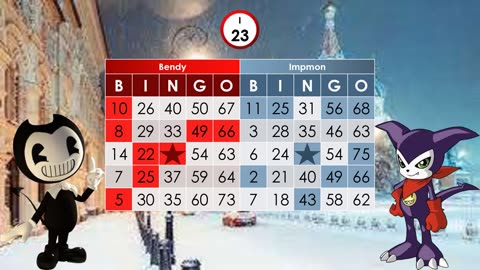 Bingo - Bendy (Bendy and the Ink Machine) vs Impmon (Digimon)