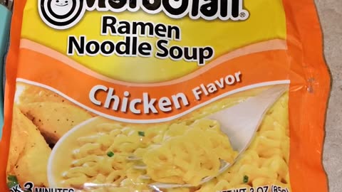 Eating Maruchan Ramen Noodle Chicken Flavor, Dbn, MI, 1/17/24