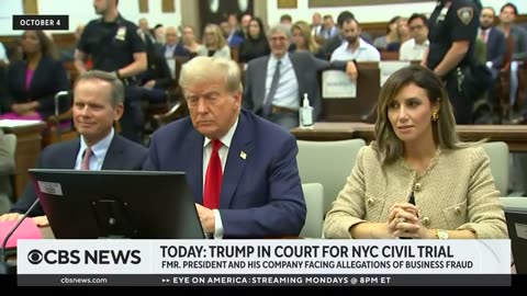 Trump back in court for civil fraud trial, even though he doesn't have to attend