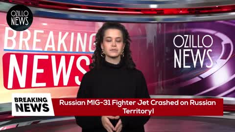 4 MINUTES AGO! BIG EXPLOSION! Russian MIG 31 Fighter Jet Crashed on Russian Territory!